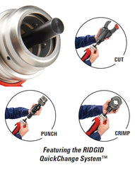 Ridgid RE 60 18V Cordless Hydraulic 3-in-1 Electrical Tool (Punch, Crimp, Cut) - ToolsSavvy.ph