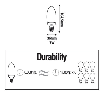 Omni E27 Torpedo Bulb Light Secondary image