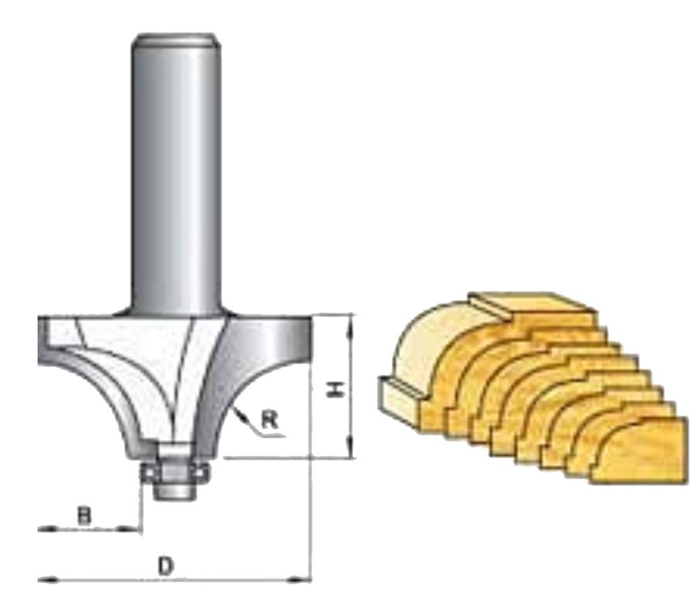 Tatara Beading Router Bits with Bearing - ToolsSavvy.ph Main image