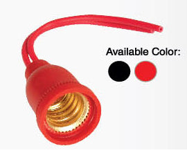 Omni E12-102R Pigtail Bulb Socket 2A 250V - ToolsSavvy.ph