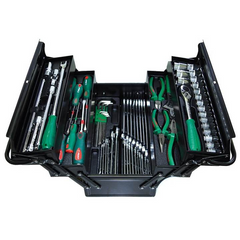 Hans TTB-68P 1/2" DR. Socket Wrench & Assorted Hand Tools Set Tote Tool Box Set - ToolsSavvy.ph