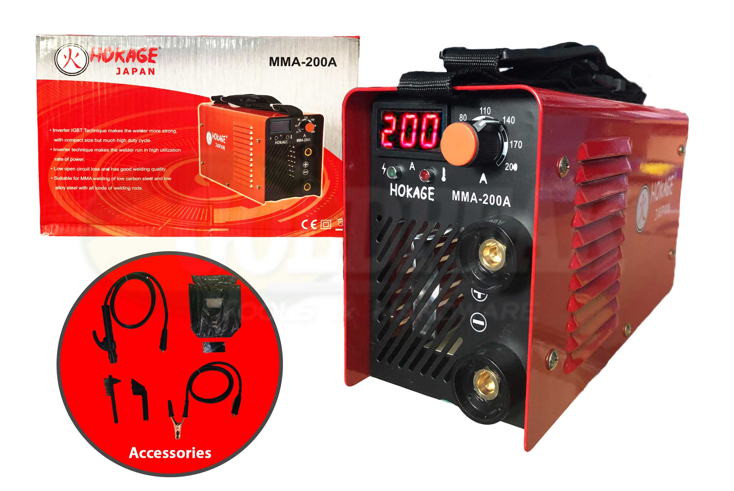 Hokage MMA 200 DC Inverter Welding Machine - ToolsSavvy.ph Main image