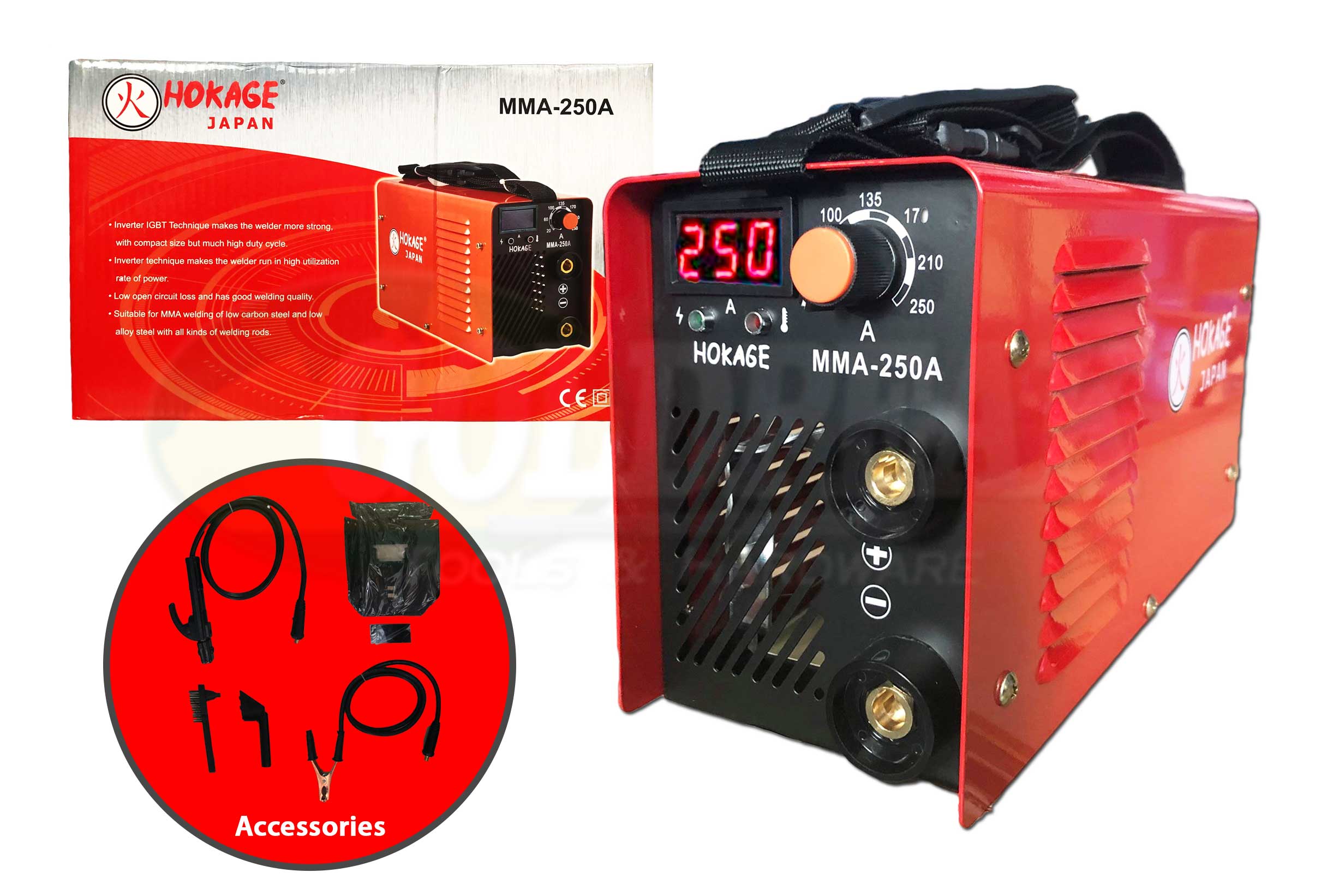 Hokage MMA 250 DC Inverter Welding Machine - ToolsSavvy.ph Main image