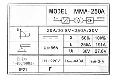 Hokage MMA 250 DC Inverter Welding Machine - ToolsSavvy.ph