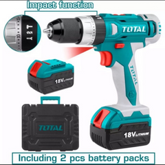 Total TIDLI228180 18V Cordless Hammer Drill - ToolsSavvy.ph