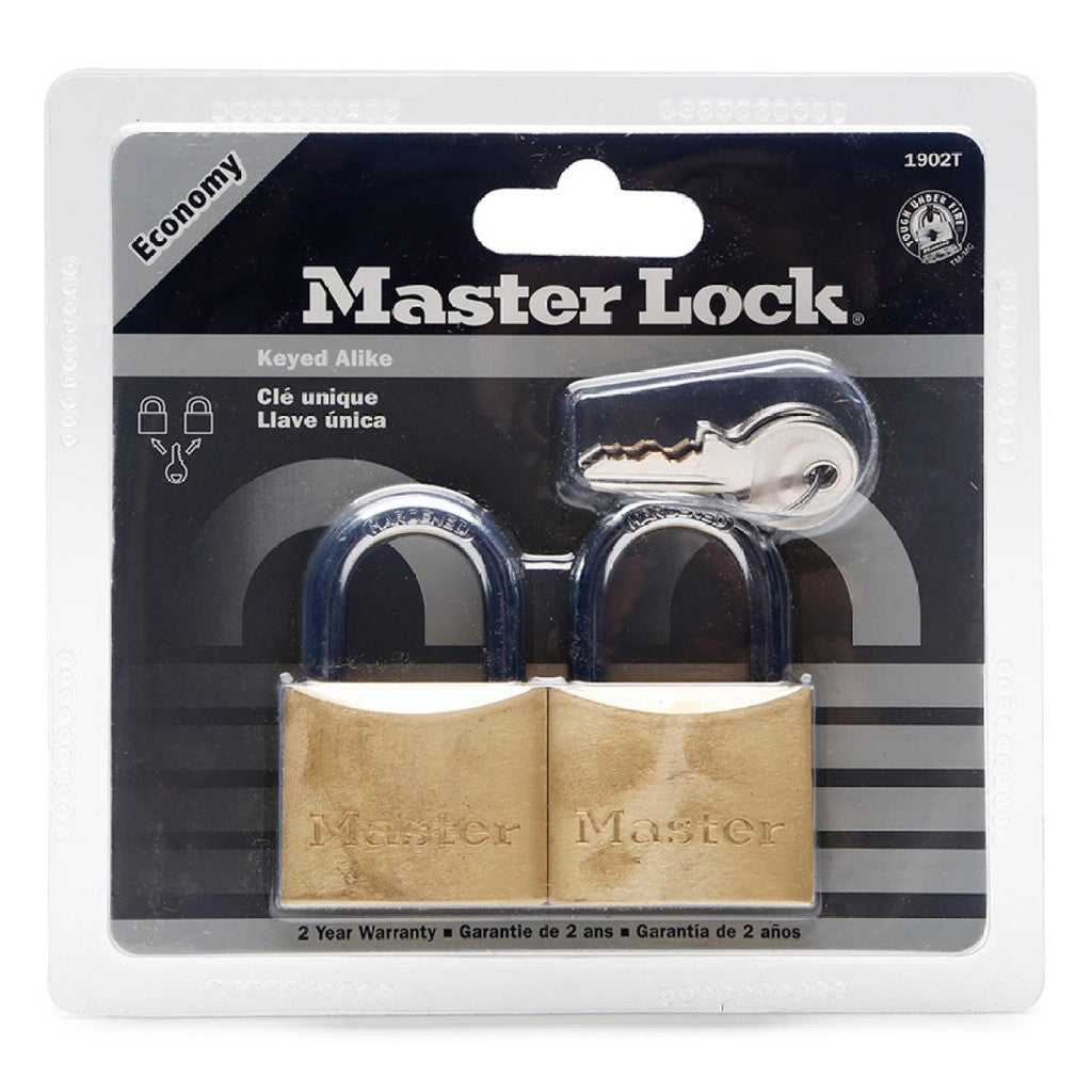 MasterLock ECO Solid Brass Padlock 2pcs [Key Alike] - ToolsSavvy.ph