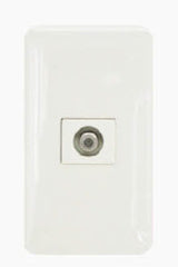 Omni P1-TV TV Cable Outlet in Plate (Flush Type) - ToolsSavvy.ph