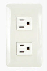 Omni P2-EG 2pc Convenience Outlet with Ground in Plate (Flush Type) - ToolsSavvy.ph