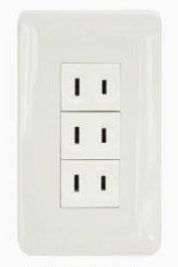 Omni P3-ER 3pc Regular Outlet in Plate (Flush Type) - ToolsSavvy.ph