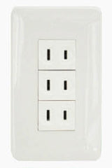 Omni P3-ER 3pc Regular Outlet in Plate (Flush Type) - ToolsSavvy.ph