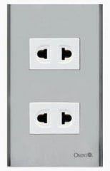 Omni SP2-WU Universal Outlet in Stainless Plate 16A (Wide Series) - ToolsSavvy.ph