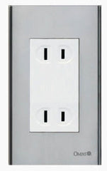 Omni SP3-WD Duplex Convenience Outlet in Stainless Plate 16A (Wide Series) - ToolsSavvy.ph