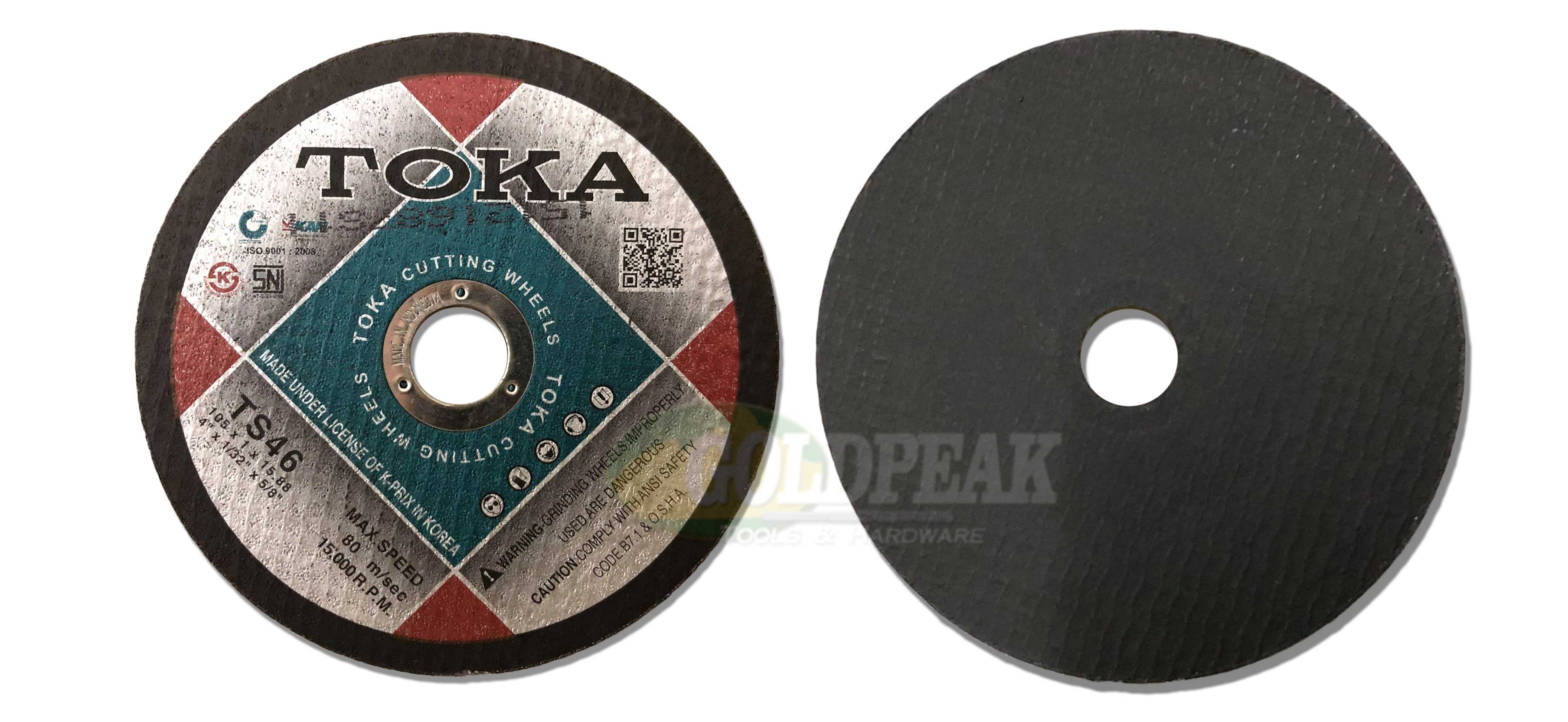 Toka TS46 Stainless Cut Off Wheel 4" (Super Thin) - ToolsSavvy.ph