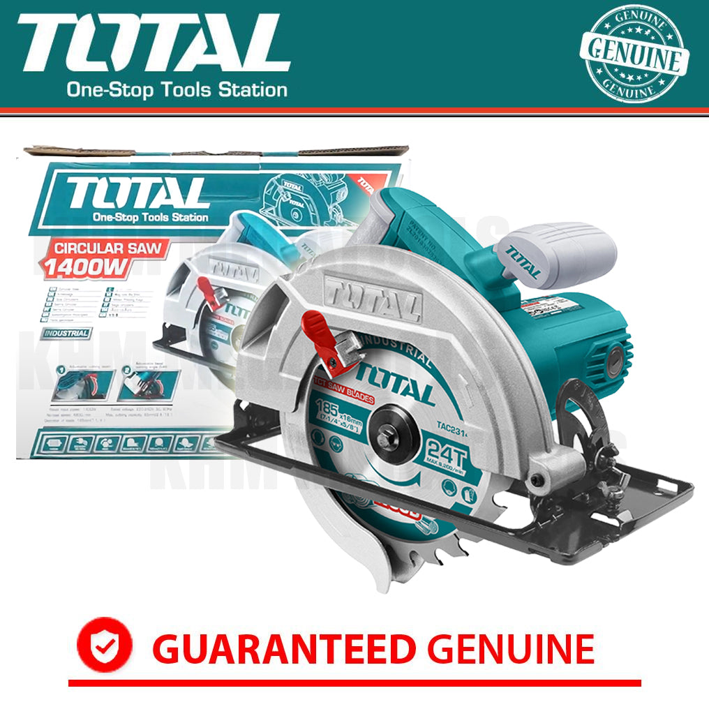 Total TS1141856 Circular Saw 7-1/4" 1400W - ToolsSavvy.ph