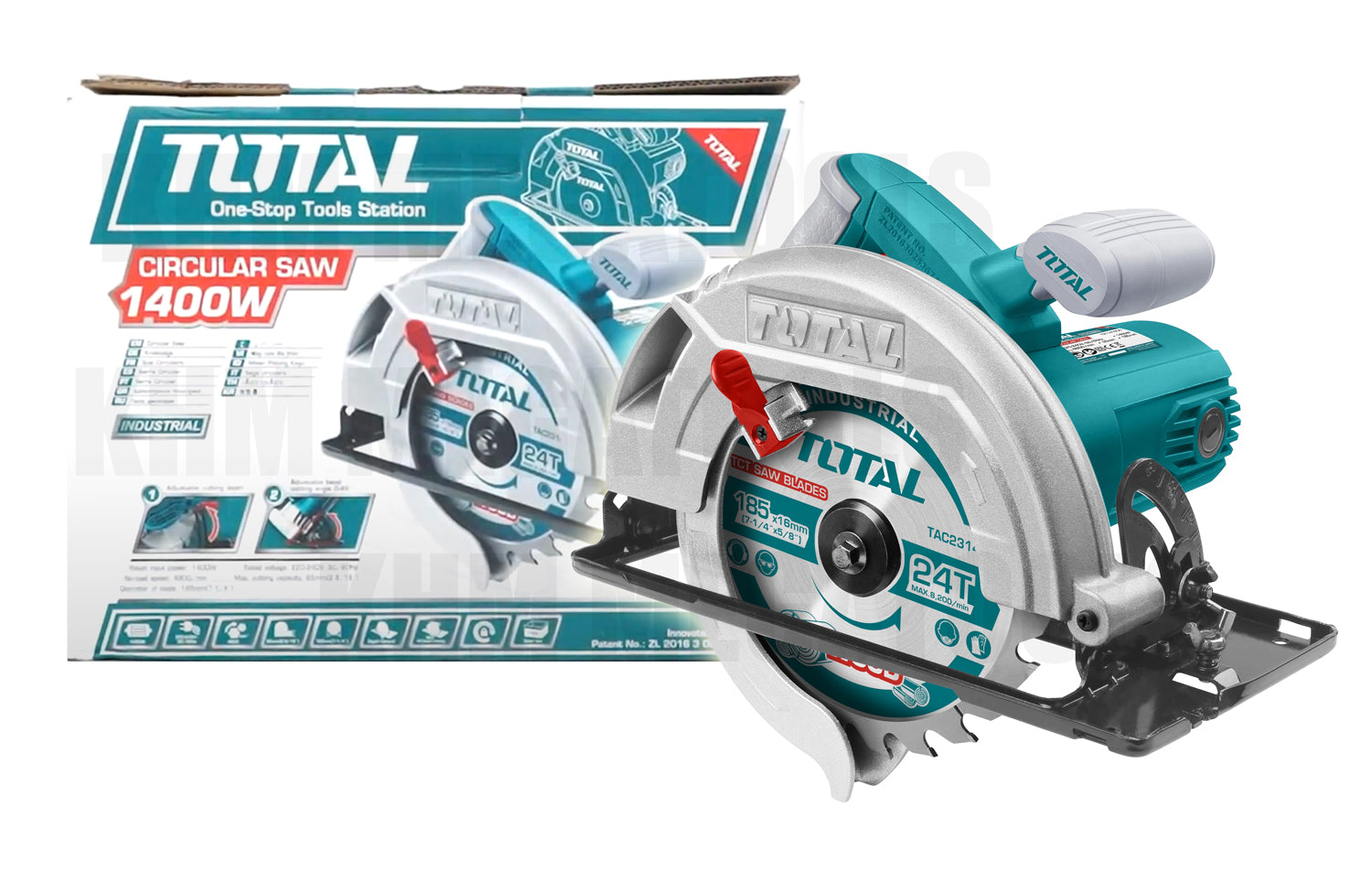 Total TS1141856 Circular Saw 7-1/4" 1400W - ToolsSavvy.ph Main image