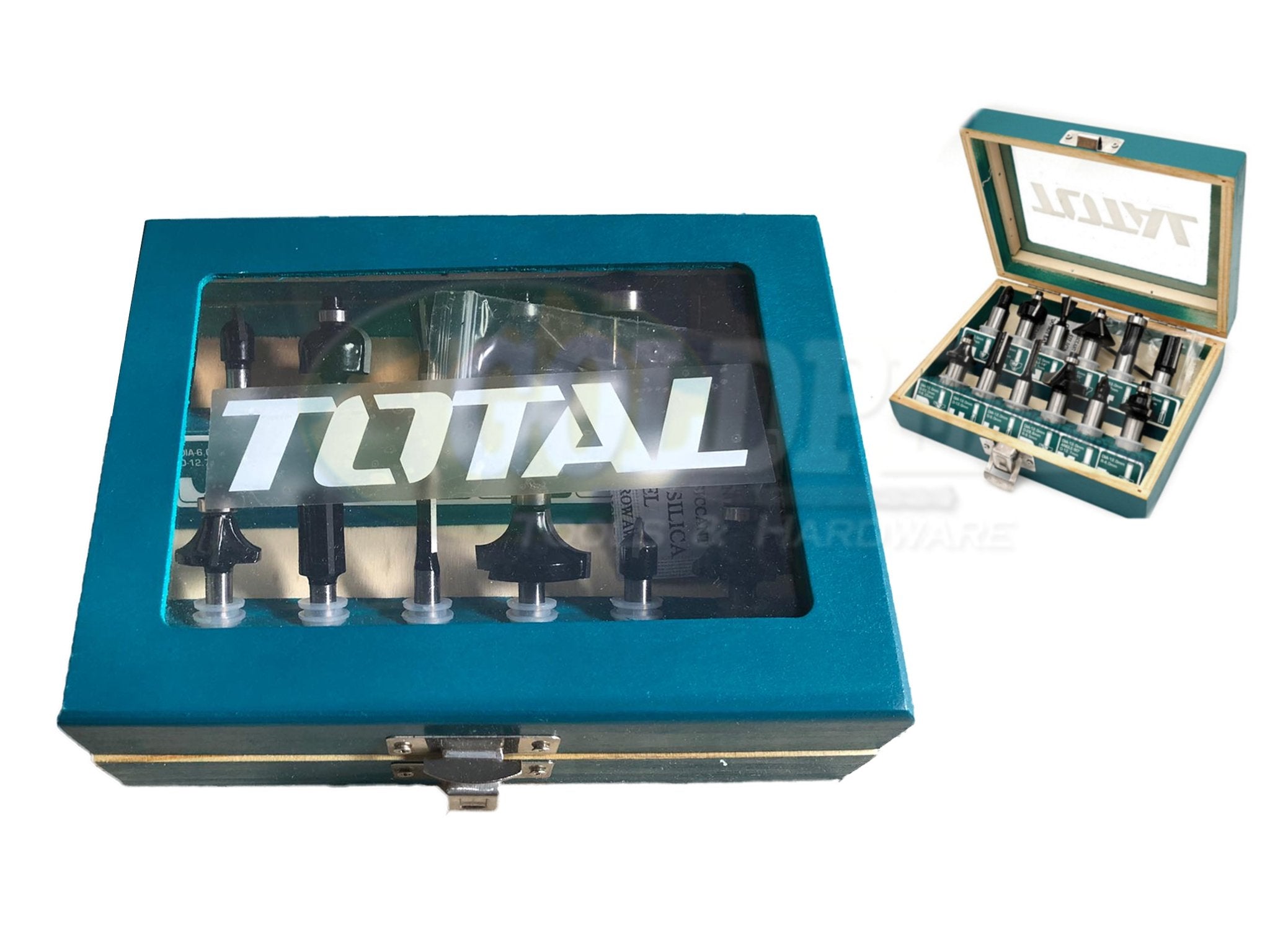 Total Router Bit Set Total TACSR0121 Router Bit Set 6mm Shank (12pcs) | ToolsSavvy.ph
