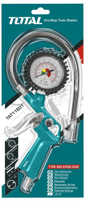 Total TAT11601 Tire Inflator Gun with Gauge - ToolsSavvy.ph