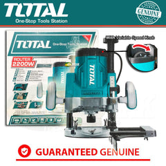 Total TR111226 Plunge Router (2200W) - ToolsSavvy.ph