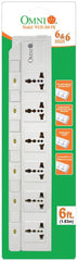 Omni WED-360-PK Extension Cord Set 6-Gang with Individual Switch - ToolsSavvy.ph