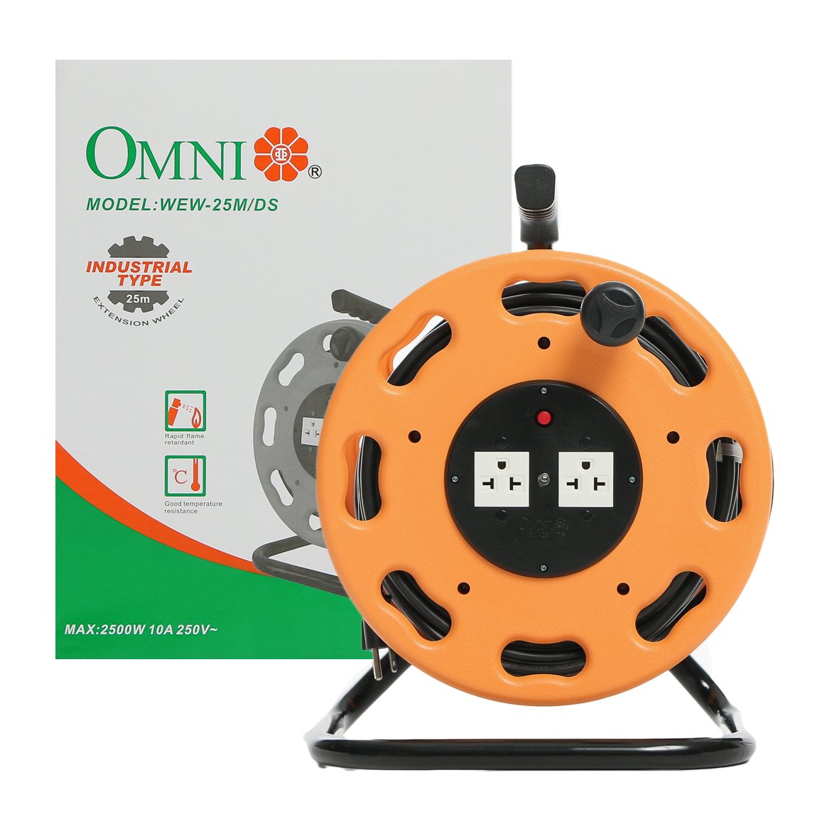 Omni WEW-25M/DS Industrial Extension Cable Reel - ToolsSavvy.ph