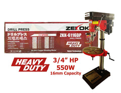 Zekoki ZKK-6116DP Drill Press 550W(3/4HP) - ToolsSavvy.ph