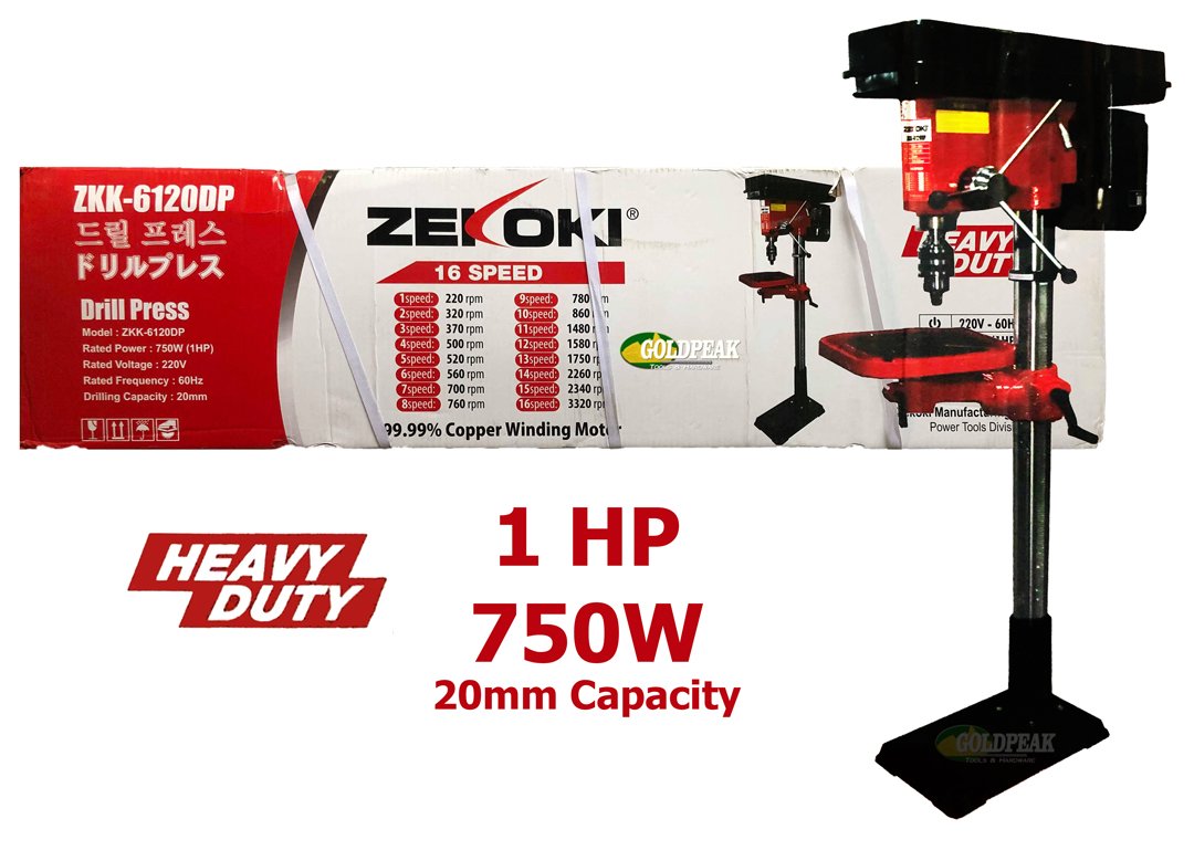 Zekoki ZKK-6120DP Drll Press 750W(1HP) - ToolsSavvy.ph