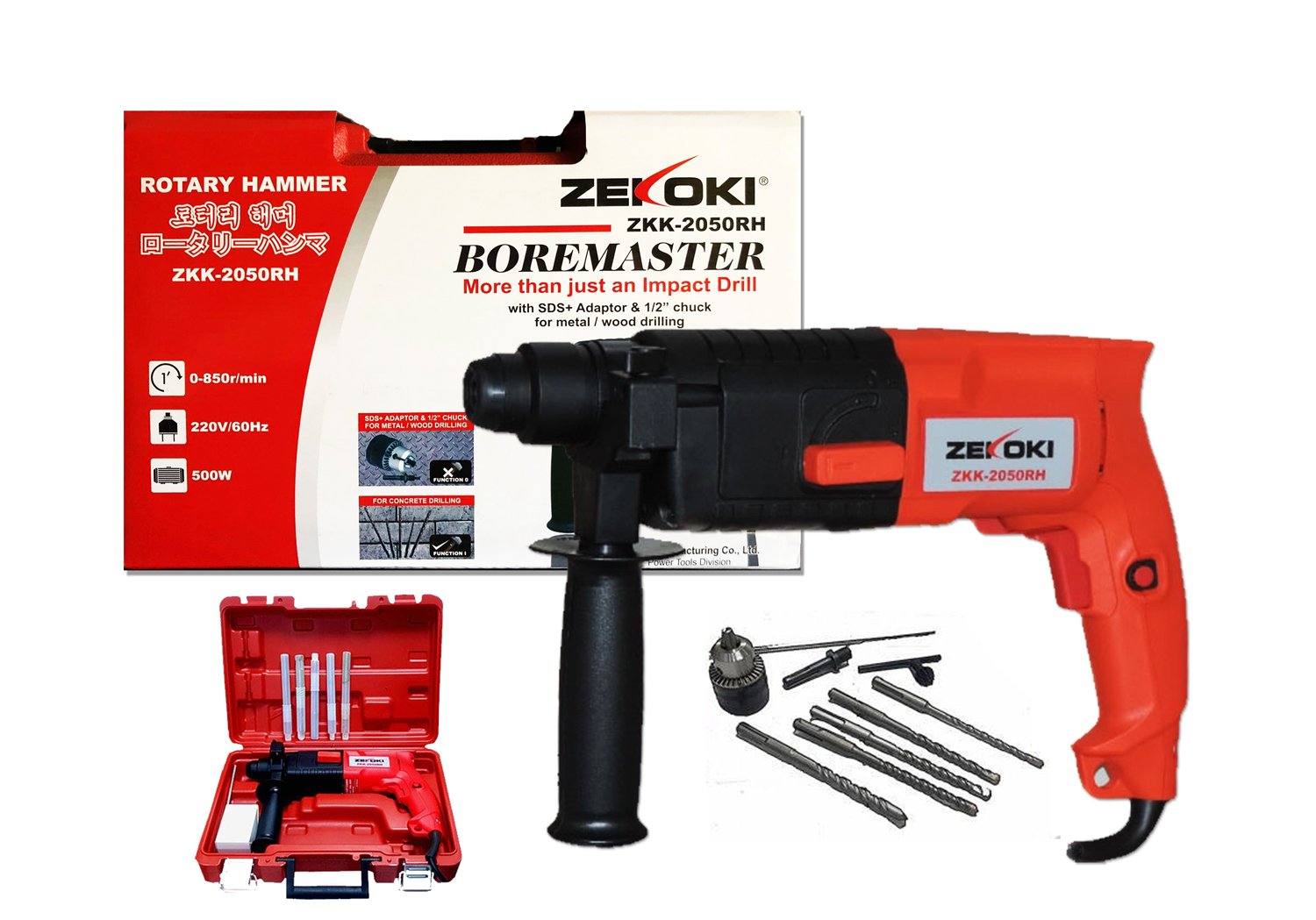 Zekoki ZKK-2050RH SDS-plus Rotary Hammer - ToolsSavvy.ph